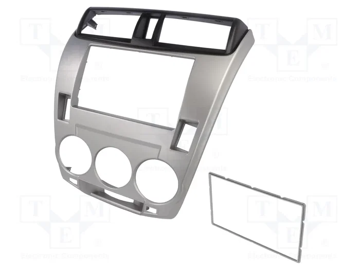4CARMEDIA Bastidor de montaje de radio 2 DIN para Honda City (2008-2013), Gris 4CARMEDIA Bastidor de montaje de radio 2 DIN para Honda City (2008-2013), Gris