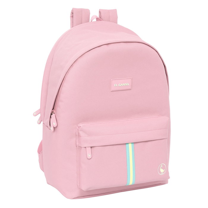 Safta Mochila Doble para Portátil 15,6'' + USB El Ganso Basics Pink Safta Mochila Doble para Portátil 15,6'' + USB El Ganso Basics Pink