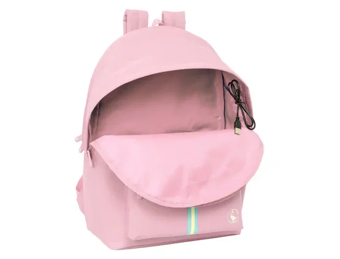Safta Mochila Doble para Portátil 15,6'' + USB El Ganso Basics Pink Safta Mochila Doble para Portátil 15,6'' + USB El Ganso Basics Pink
