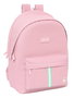 El Ganso Basics Mochila Doble para Portátil 15,6" + USB, Rosa, 31x44x18 cm