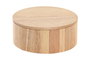 DKD Home Decor Joyero Basicos Natural 13 x 6 x 13 cm (2 Unidades) Hevea / Rubberwood Espejo
