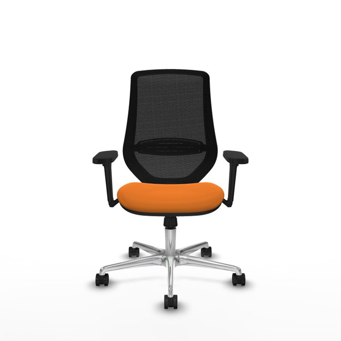 PIQUERAS Y CRESPO Silla de oficina Mardos con mecanismo Sincro, Naranja y Negro PIQUERAS Y CRESPO Silla de oficina Mardos con mecanismo Sincro, Naranja y Negro
