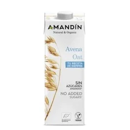 AMANDIN Bebida Vegetal De Avena 1 Lt X 6 Unidades