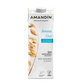 AMANDIN Bebida Vegetal De Avena 1 Lt X 6 Unidades