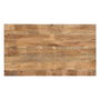 Mesa Comedor Natural-Negro Madera-Hierro 160 X 90 X 79 cm