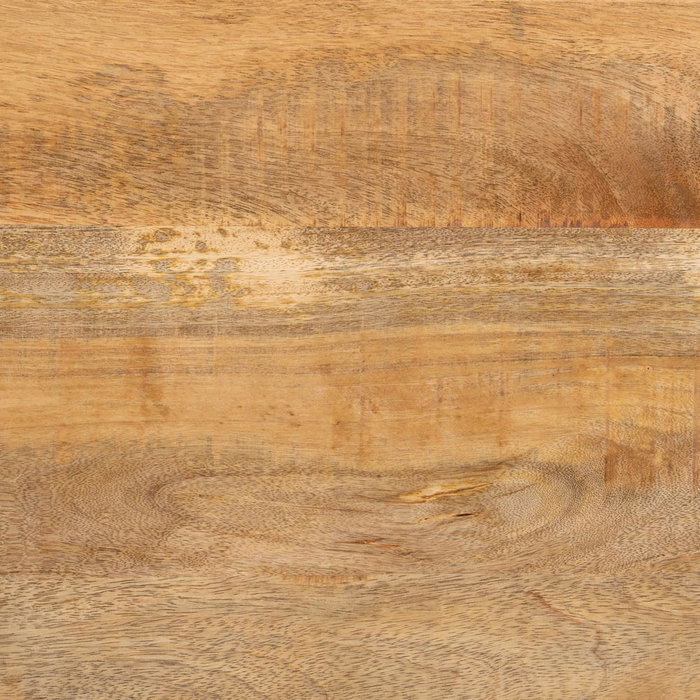 Mesa Comedor Natural-Negro Madera-Hierro 160 X 90 X 79 cm