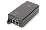 Digitus DN-95103-2 Inyector PoE+ Profesional 30W, IEEE 802.3at/af, Gigabit, para Cámaras IP, AP, VoIP, Alcance 100m (Extensible a 400m), Negro
