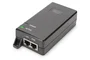 Digitus DN-95103-2 Inyector PoE+ Profesional 30W, IEEE 802.3at/af, Gigabit, para Cámaras IP, AP, VoIP, Alcance 100m (Extensible a 400m), Negro