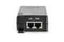 Digitus DN-95103-2 Inyector PoE+ Profesional 30W, IEEE 802.3at/af, Gigabit, para Cámaras IP, AP, VoIP, Alcance 100m (Extensible a 400m), Negro