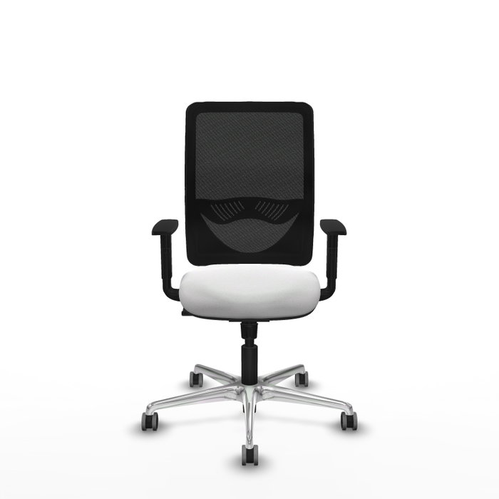 PIQUERAS Y CRESPO Silla de oficina Zulema con mecanismo Sincro, Blanco y Negro PIQUERAS Y CRESPO Silla de oficina Zulema con mecanismo Sincro, Blanco y Negro