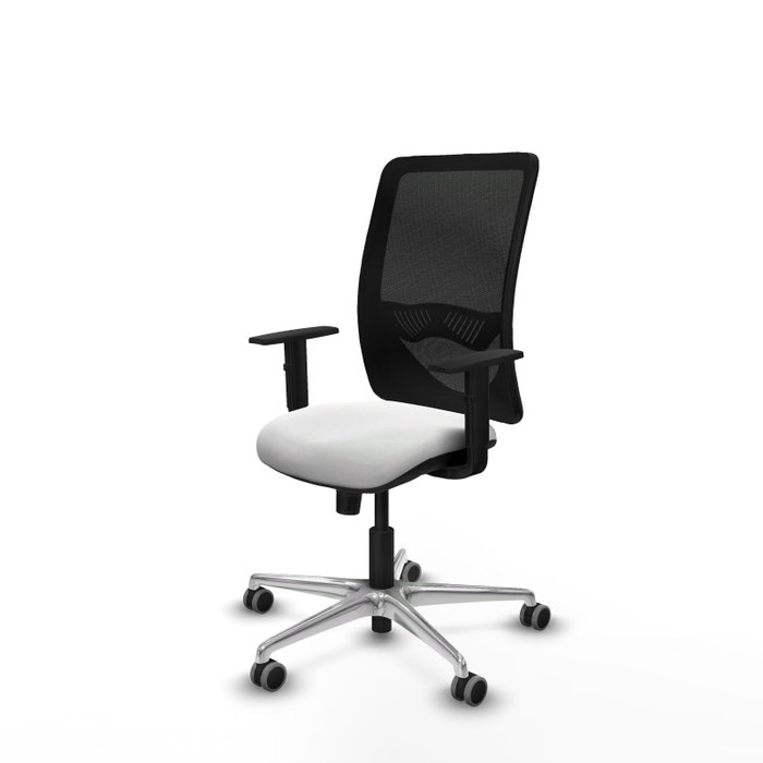 PIQUERAS Y CRESPO Silla de oficina Zulema con mecanismo Sincro, Blanco y Negro PIQUERAS Y CRESPO Silla de oficina Zulema con mecanismo Sincro, Blanco y Negro
