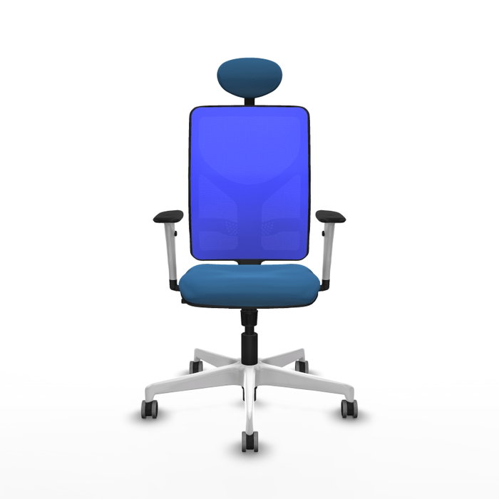 PIQUERAS Y CRESPO Silla de oficina Motilla con mecanismo Sincro, Azul