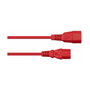 Kabelmeister Extensión de alimentación C14 a toma C13, 0,5 m, rojo