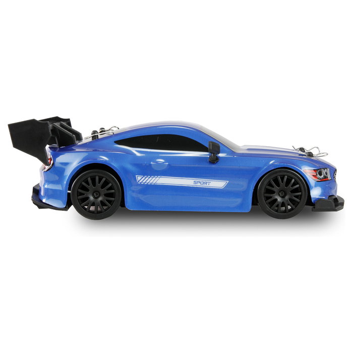 AMEWI Drift Racing Car 4WD 1:24 RTR azul con iluminación inferior