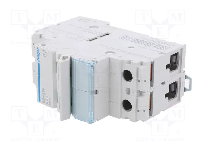 HAGER Interruptor de aislamiento 125A 2 polos 400VAC HAGER Interruptor de aislamiento 125A 2 polos 400VAC