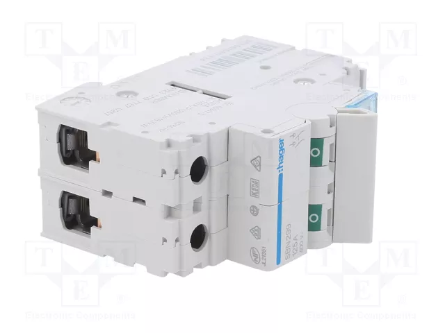 HAGER Interruptor de aislamiento 125A 2 polos 400VAC HAGER Interruptor de aislamiento 125A 2 polos 400VAC