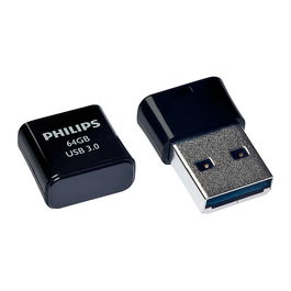 Philips Pico Edition Midnight Black USB 3.0 de 64 GB, color Negro