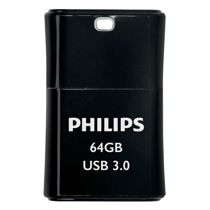 Philips Pico Edition Midnight Black USB 3.0 de 64 GB, color Negro