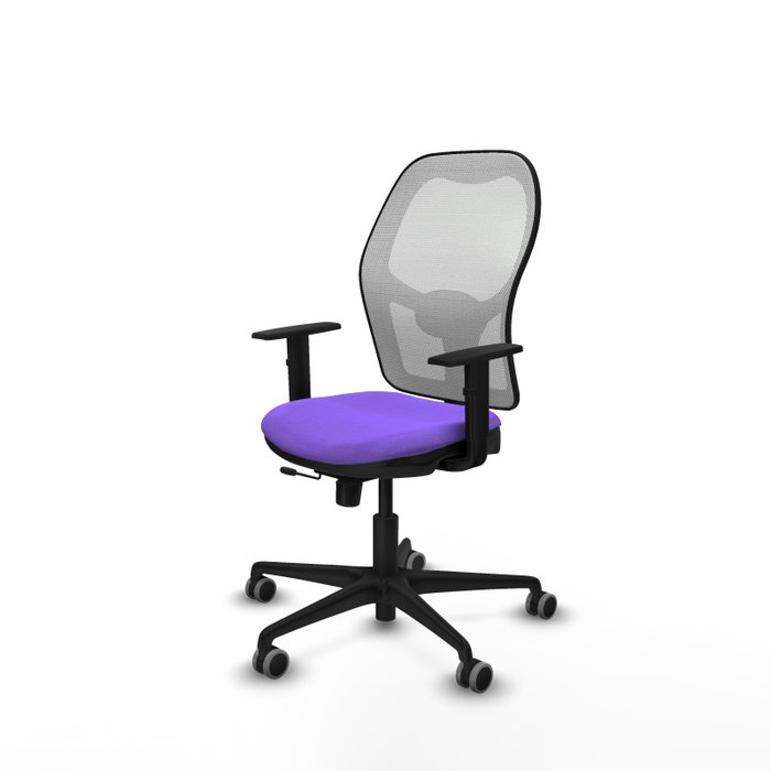 PIQUERAS Y CRESPO Silla de oficina Jorquera con mecanismo Sincro/Traslack, Lila y Blanco PIQUERAS Y CRESPO Silla de oficina Jorquera con mecanismo Sincro/Traslack, Lila y Blanco