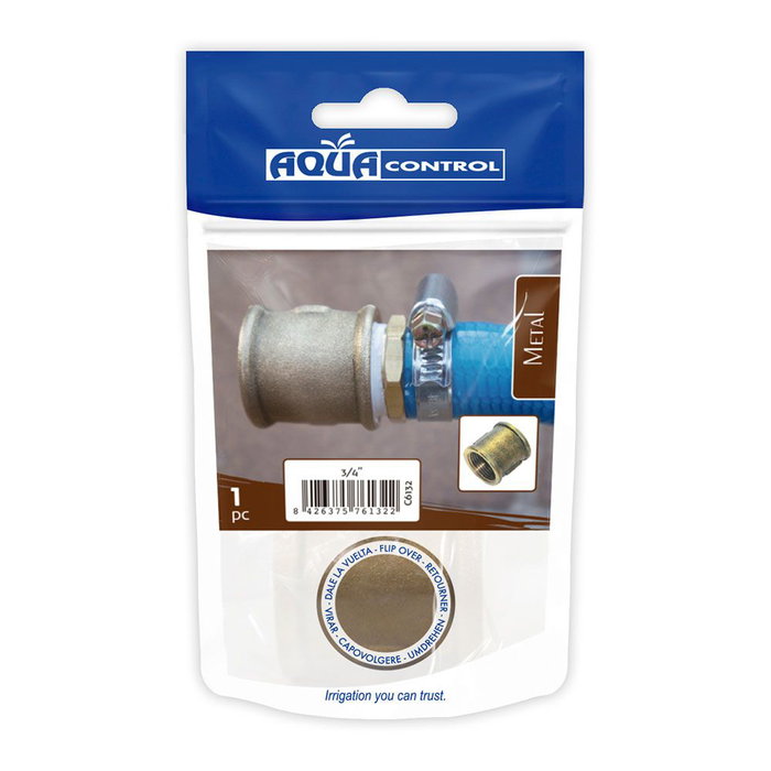 Aqua Control Manguito de Latón Zincado 3/4" Hembra para Conexiones Aqua Control Manguito de Latón Zincado 3/4" Hembra para Conexiones