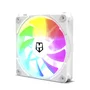 Nox Hummer Easy Link NXHUMMERELINKWH Ventilador de Caja 120mm ARGB PWM Blanco - Sistema de Refrigeración Sin Cables, Ultra Silencioso, 9 Aspas, Flujo de Aire 61 CFM