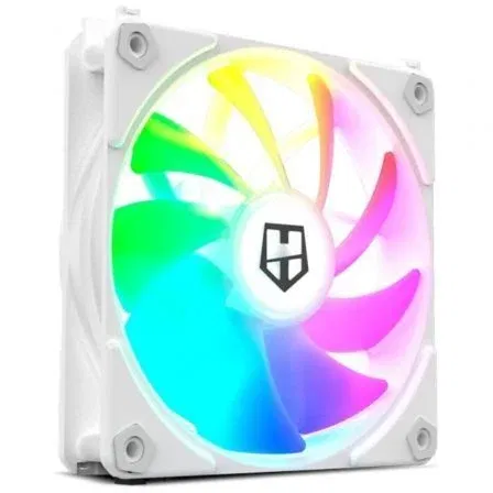 Nox Ventilador ARGB PWM Easy Link NXHUMMERELINKWH 12cm Blanco Ultra Silencioso