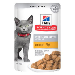 Hill's Pienso para Gato Kitten Sterilised Pollo 12x85 gr