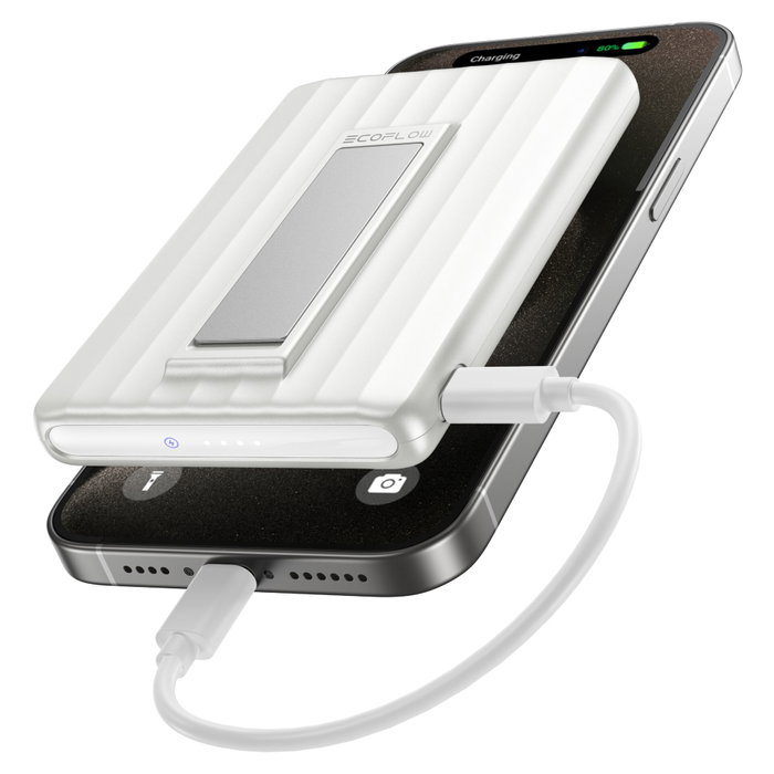 EcoFlow RAPID Mag Powerbank 10000mAh White Qi2 15W X-Cooling Slim