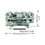 WAGO 2002-1301 Terminal de 3 conductores