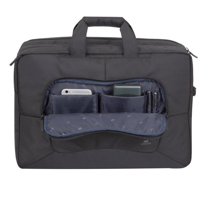Rivacase 8455 Maletín para Portátil 43,9 cm (17.3") Negro - Ligero 790g, Poliéster, con Asa y Tirante para Hombro Rivacase 8455 Maletín para Portátil 43,9 cm (17.3") Negro - Ligero 790g, Poliéster, con Asa y Tirante para Hombro