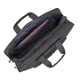 Rivacase 8455 Maletín para Portátil 43,9 cm (17.3") Negro - Ligero 790g, Poliéster, con Asa y Tirante para Hombro