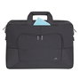 Rivacase 8455 Maletín para Portátil 43,9 cm (17.3") Negro - Ligero 790g, Poliéster, con Asa y Tirante para Hombro