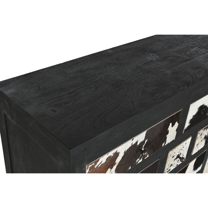 DKD Home Decor Cajonera de Mango y Piel Diseño Vaca DKD Home Decor Cajonera de Mango y Piel Diseño Vaca