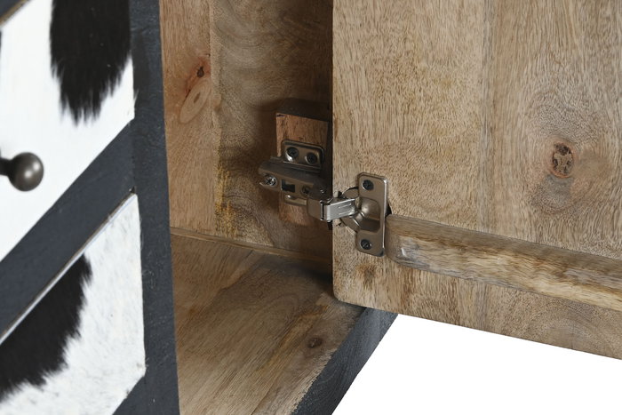 DKD Home Decor Cajonera Mango Piel Vaca 36 x 102 x 115 cm DKD Home Decor Cajonera Mango Piel Vaca 36 x 102 x 115 cm