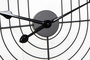 DKD Home Decor Reloj de Pared Moderno Negro Dorado 3 x 60 x 60 cm (2 Unidades)
