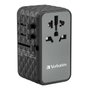 Verbatim UTA-06 Adaptador de Viaje Universal GaN III 100W de 5 Puertos