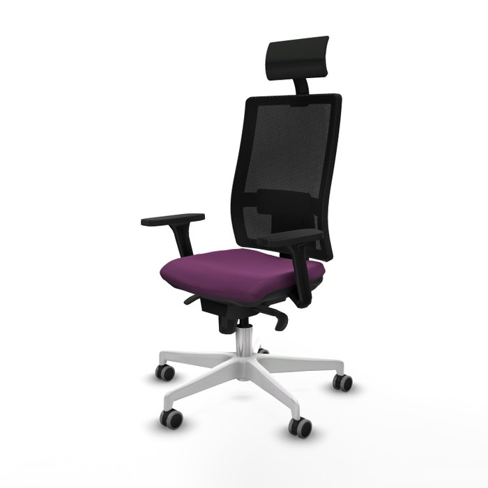 PIQUERAS Y CRESPO Silla de oficina Horna con mecanismo Sincro, Morado y Negro PIQUERAS Y CRESPO Silla de oficina Horna con mecanismo Sincro, Morado y Negro