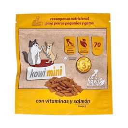 KOWI NATURE VET Snack para Perros y Gatos con Vitamina y Salmón 70Gr