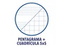 Oxford Bloc de música y canto pentagrama 2 mm y cuadrícula 5 mm DIN A4