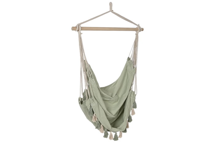 DKD Home Decor Silla Colgante Terraza Y Jardin Verde 50 x 135 x 100 cm