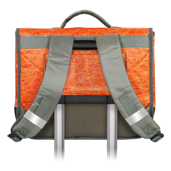 Naruto Mochila Cartable 2.0 Multicolor Cartera Escolar con Solapa y Cierre Hebilla 30x38x12cm