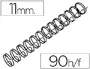 Gbc Espiral Wire 3:1 11 mm N.7 Negro Capacidad 90 Hojas Caja 100 Unidades Gbc Espiral Wire 3:1 11 mm N.7 Negro Capacidad 90 Hojas Caja 100 Unidades