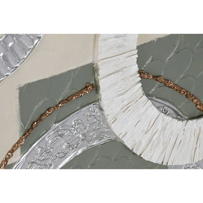 DKD Home Decor Cuadro Lienzo MDF Abstracto 80x80cm (Pack de 2)