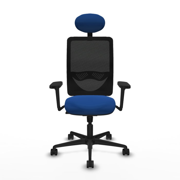 PIQUERAS Y CRESPO Silla de oficina Zulema con mecanismo Sincro, Azul y Negro PIQUERAS Y CRESPO Silla de oficina Zulema con mecanismo Sincro, Azul y Negro