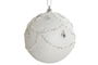 DKD Home Decor Decoración Colgante Navidad Moderna Blanco Porexpan 8 x 8 x 8 cm (12 Unidades)