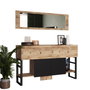Hanah Home Ml26-A Consola Pino Atlántico Moderna Industrial 139x83.6x43.3 cm