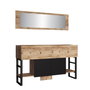 Hanah Home Ml26-A Consola Pino Atlántico Moderna Industrial 139x83.6x43.3 cm