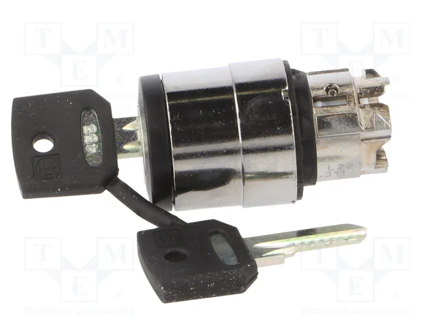 SCHNEIDER ELECTRIC Interruptor rotativo con llave Harmony XB4 22mm Negro