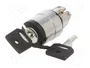 SCHNEIDER ELECTRIC Interruptor rotativo con llave Harmony XB4 22mm Negro