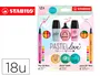 Stabilo Pastellove Collection Set Estuche 6 Rotuladores Pen 68 Mini, 6 Point 88 Mini y 6 Boss Mini Surtidos 18 Unidades